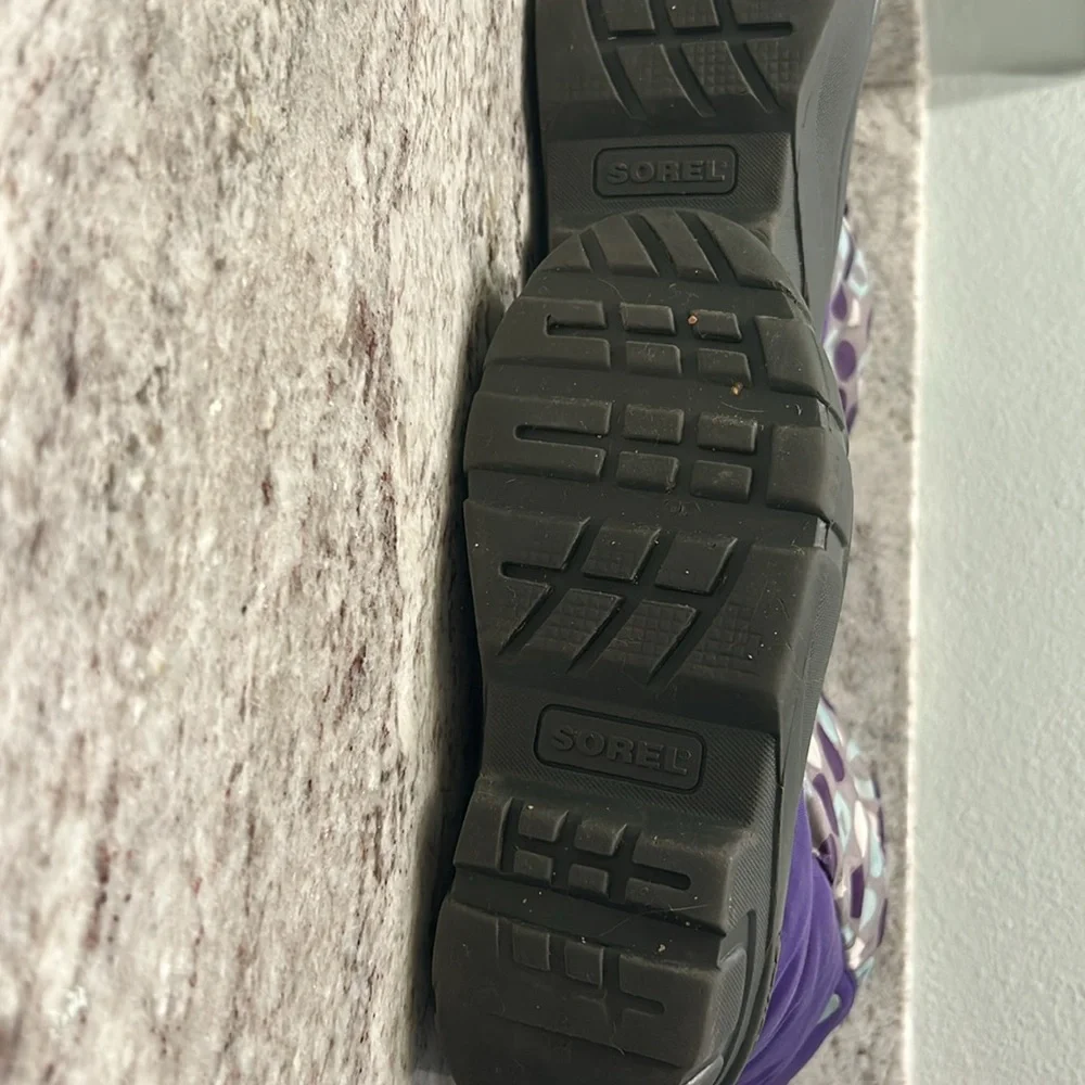 Sorel Kids Purple Polka Dot Snow Boots